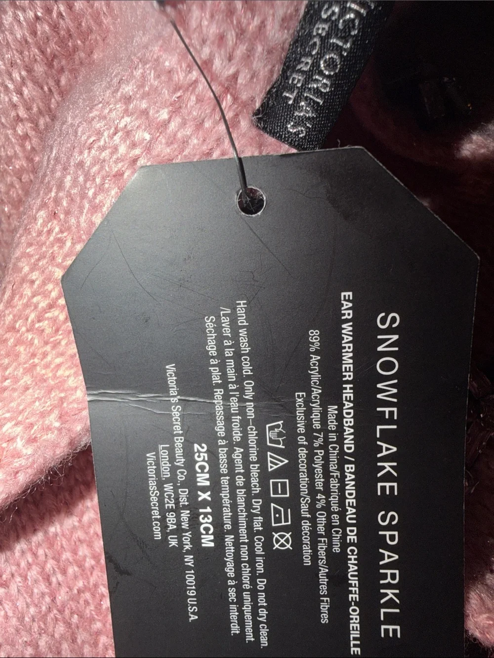 Victoria's Secret Pink Embellished Knit Turban Headband